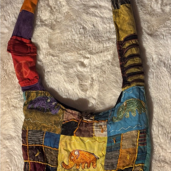 Handbags - Colorful Boho Patchwork Shoulder Bag Handmade